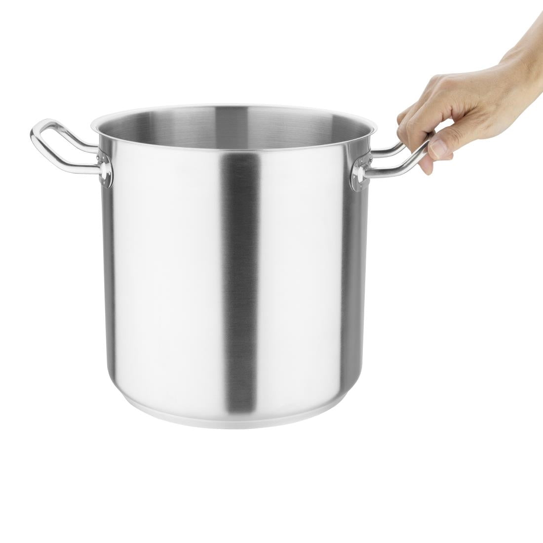 Vogue Stainless Steel Deep Stock Pot 24cm