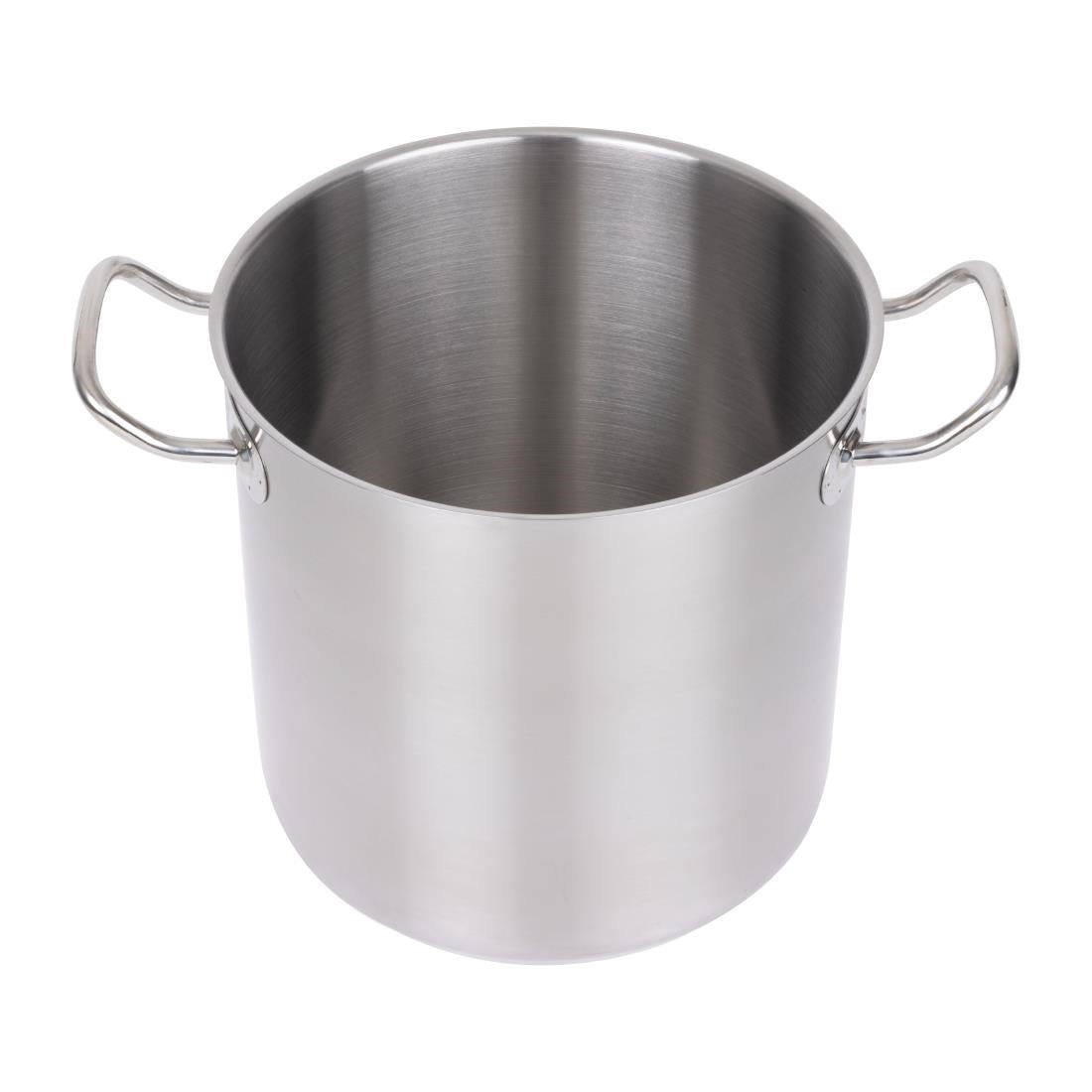 Vogue Stainless Steel Deep Stock Pot 24cm