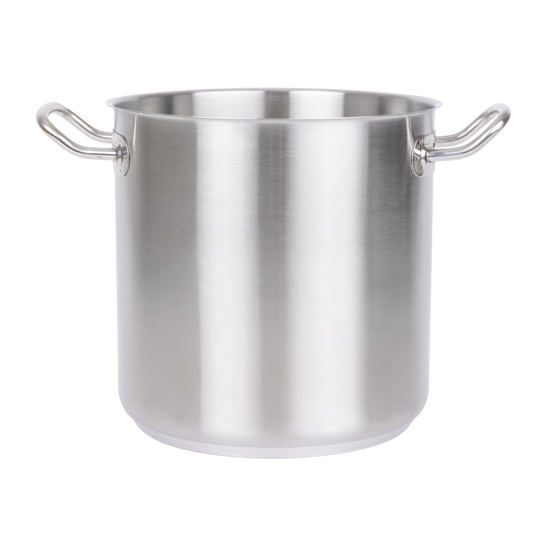 Vogue Stainless Steel Deep Stock Pot 24cm