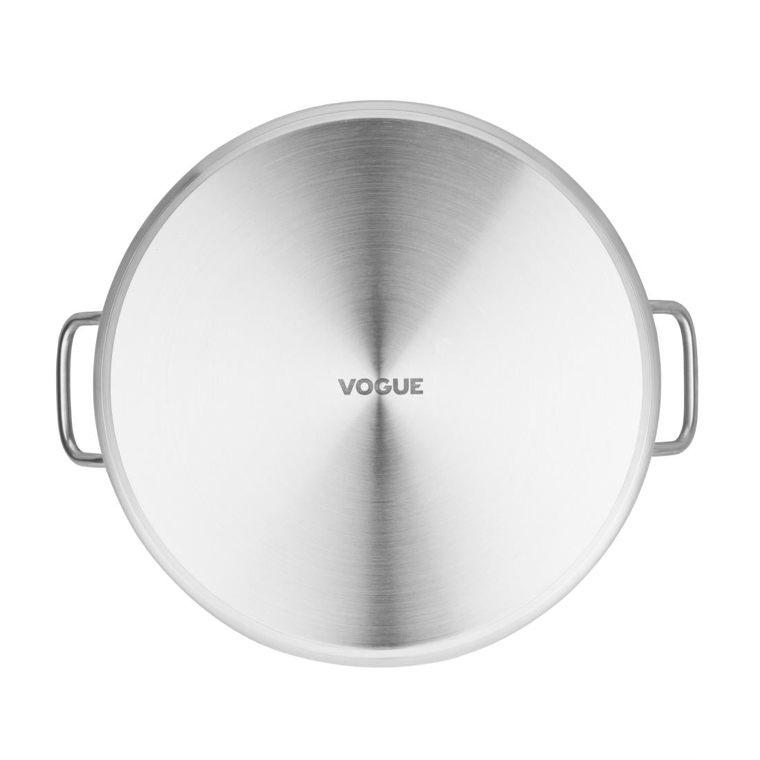 Vogue Stainless Steel Deep Stock Pot 30cm