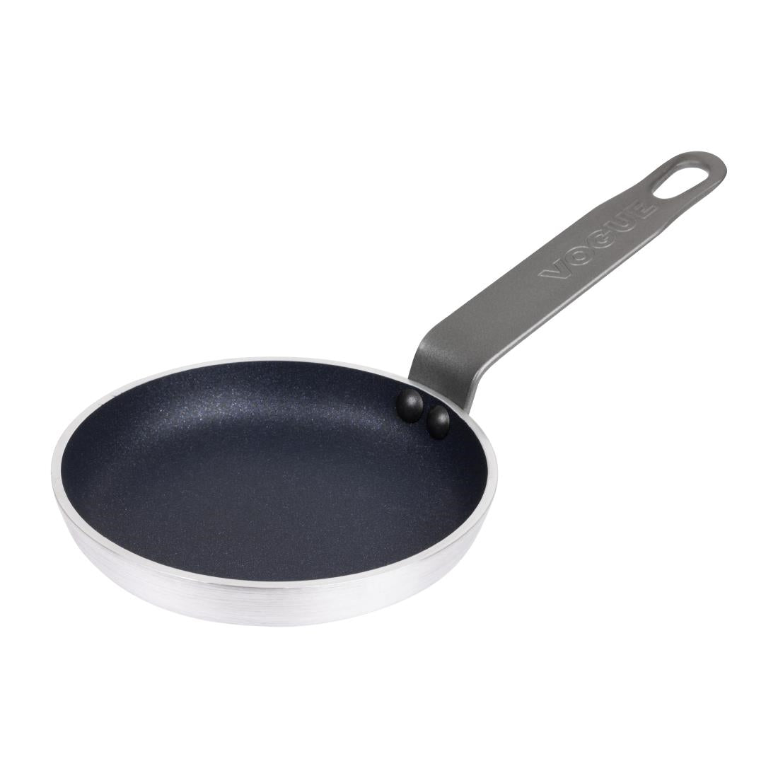 Vogue Aluminium Non-Stick Teflon Blinis Pan 12cm