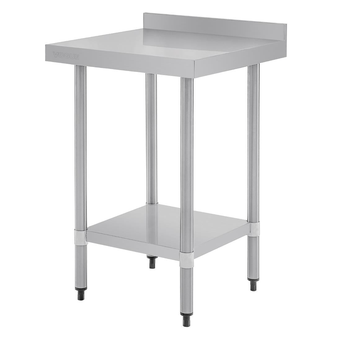Vogue Stainless Steel Prep Table with Upstand 600mm