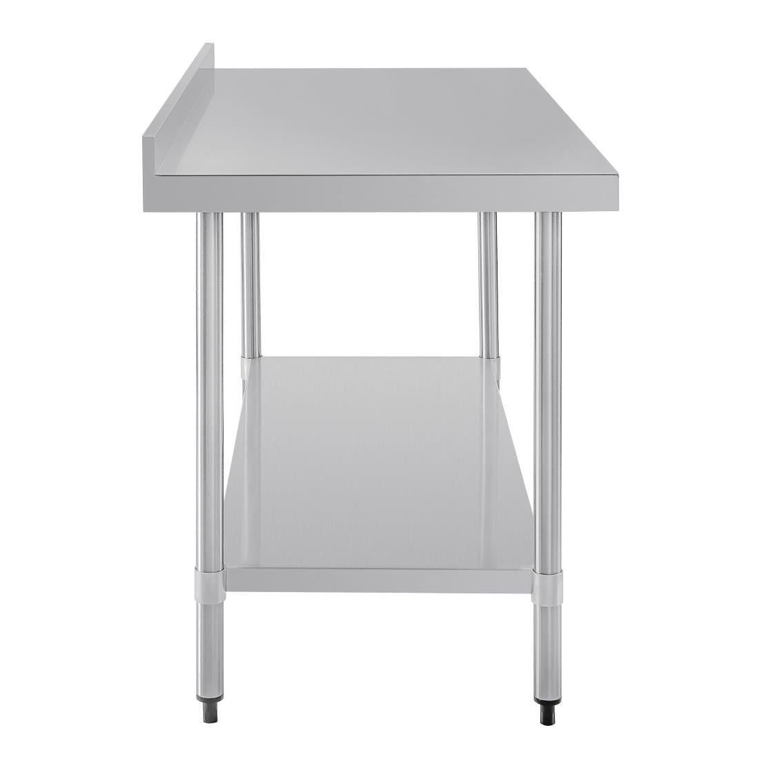 Vogue Stainless Steel Prep Table with Upstand 1500mm