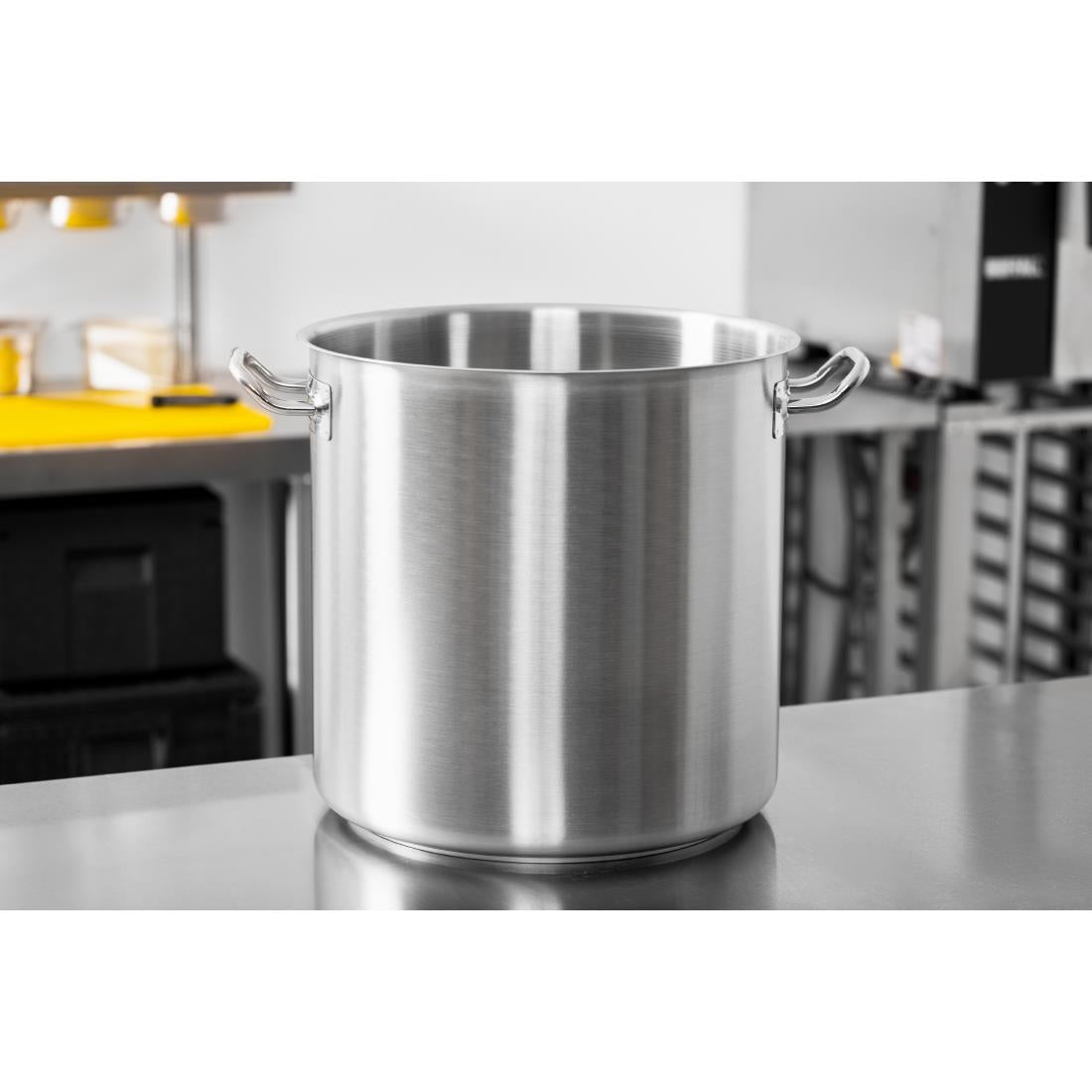 Vogue Stainless Steel Deep Stock Pot 36cm