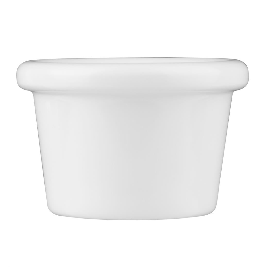 Olympia Kristallon Melamine Plain Ramekins White 63mm (12 Pack)