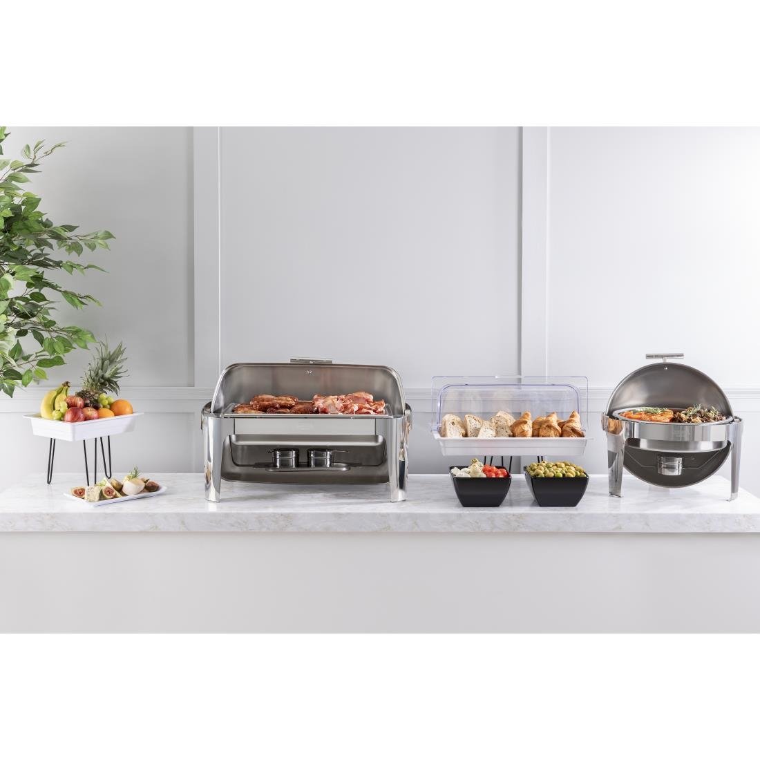 Olympia Paris Roll Top Chafing Dish Round
