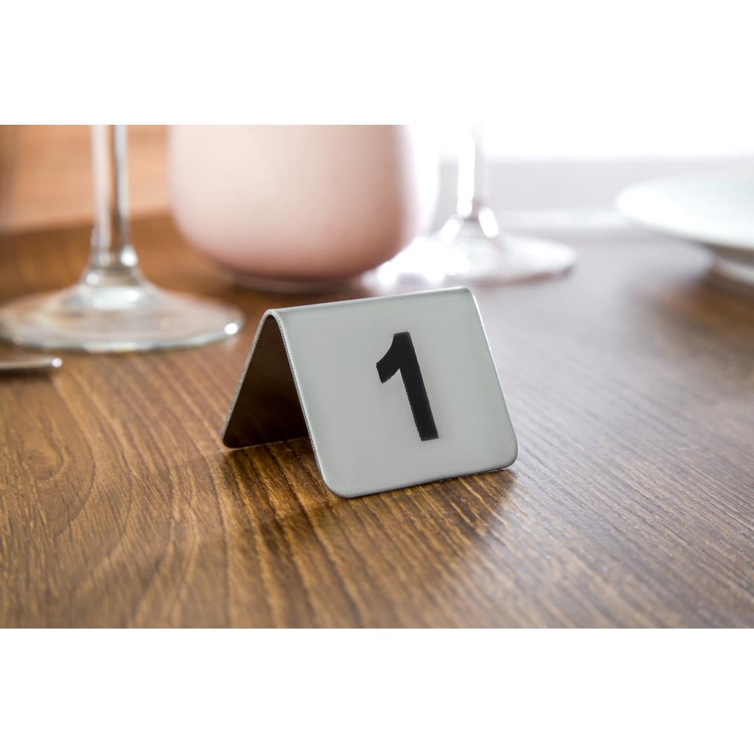 Olympia Stainless Steel Table Numbers 1-10 (10 Pack)
