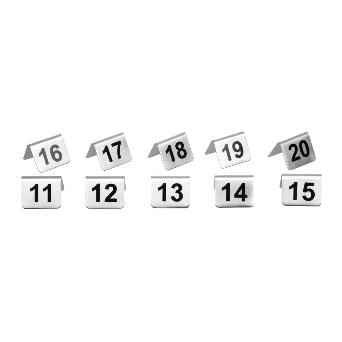 Olympia Stainless Steel Table Numbers 11-20 (10 Pack)
