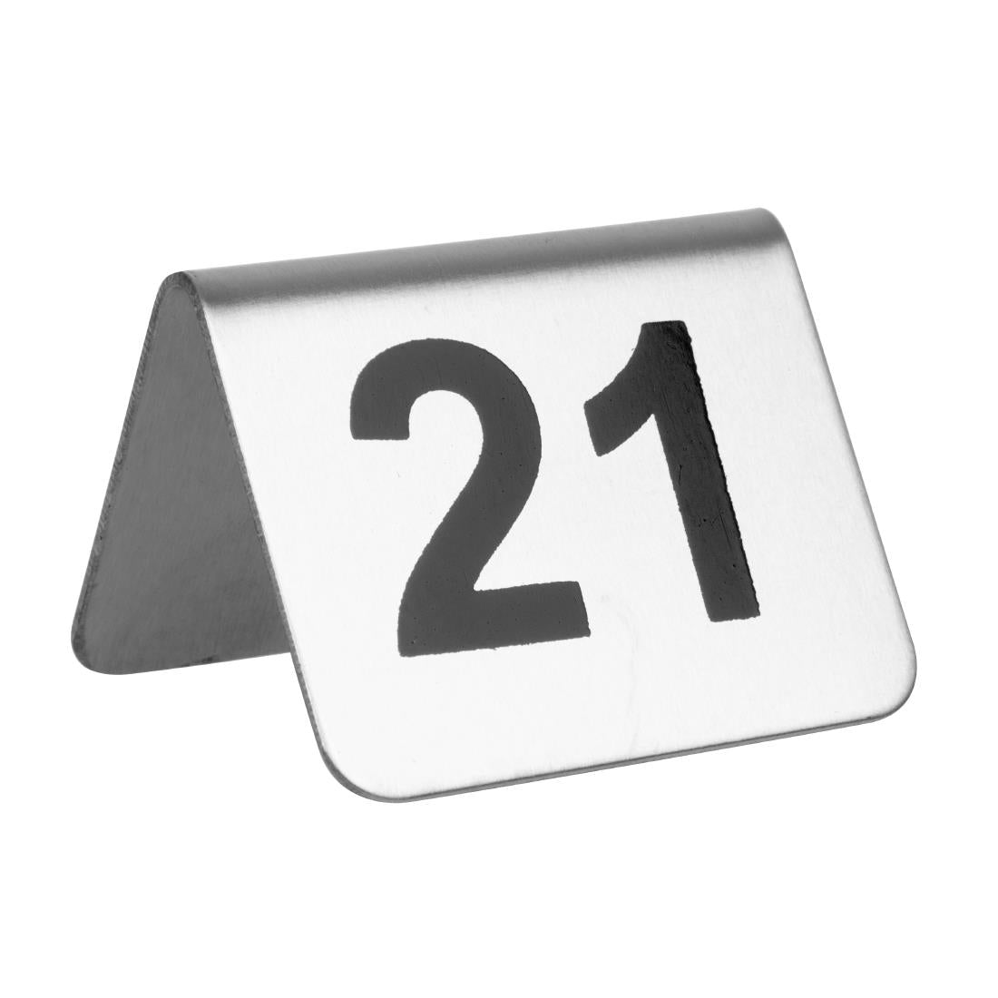 Olympia Stainless Steel Table Numbers 21-30 (10 Pack)