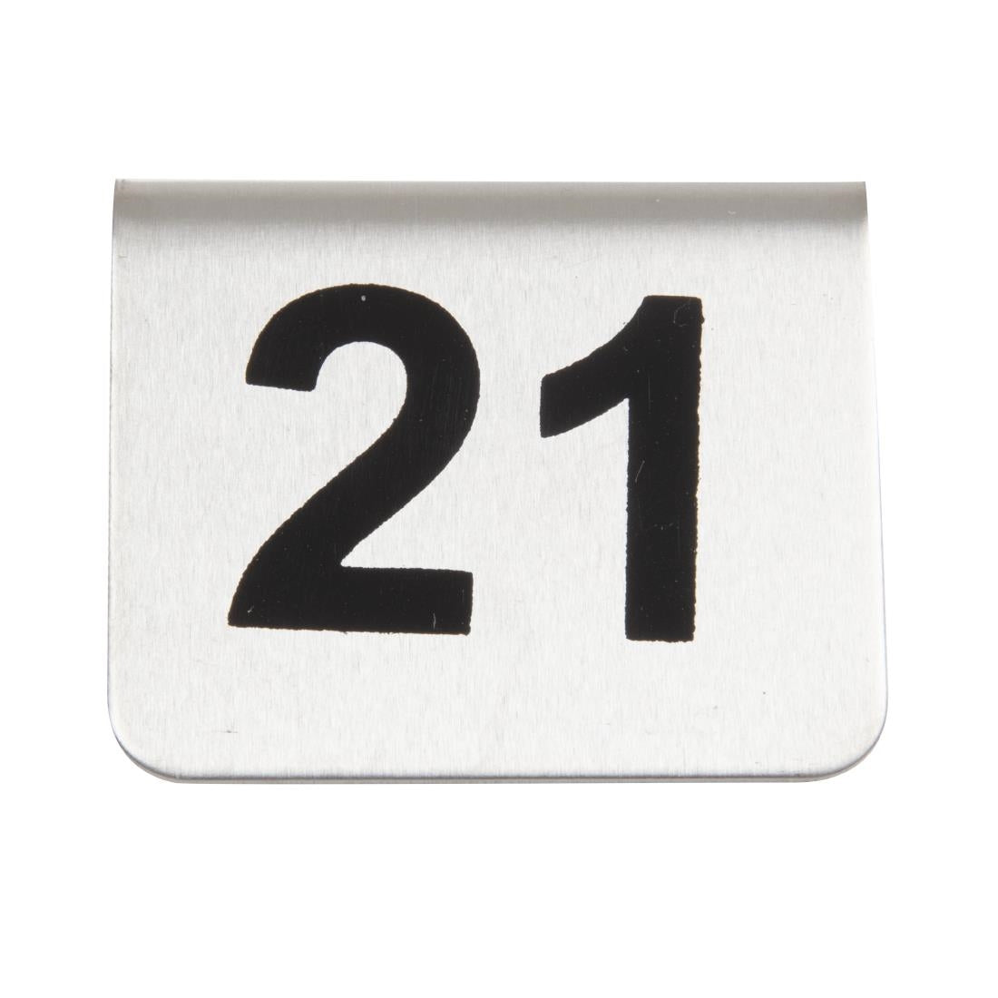 Olympia Stainless Steel Table Numbers 21-30 (10 Pack)