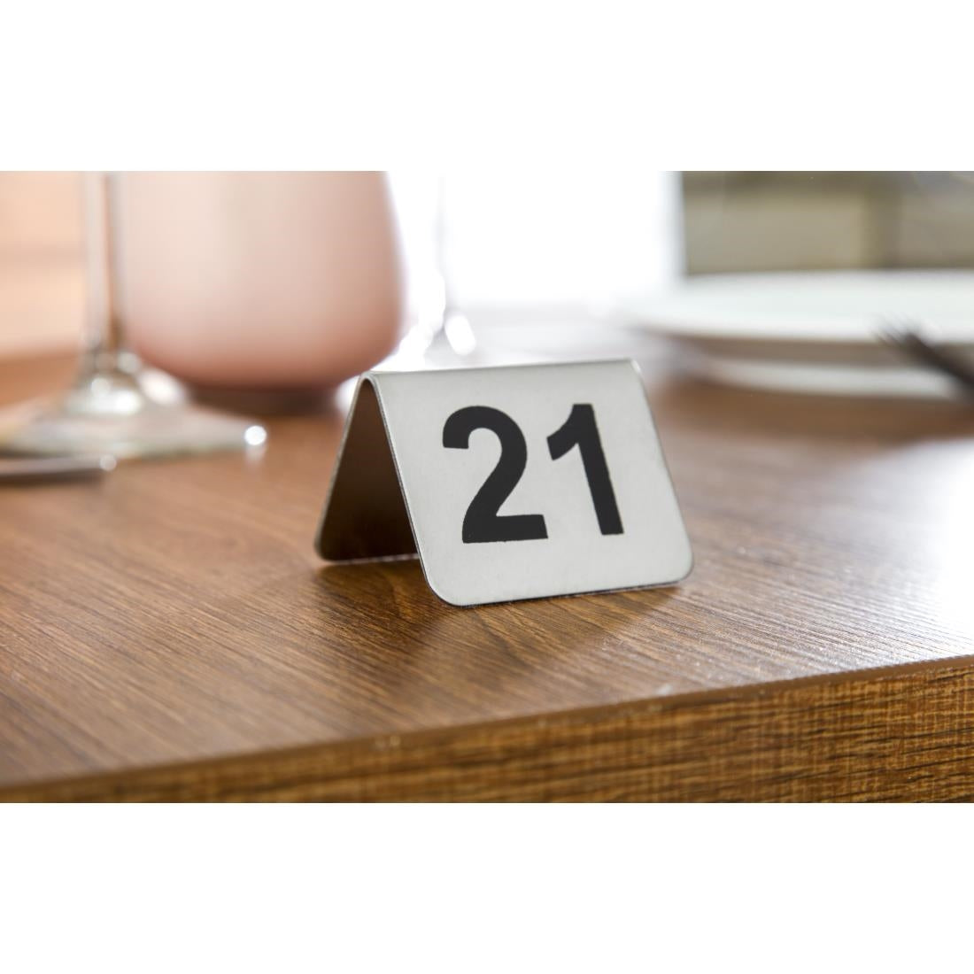 Olympia Stainless Steel Table Numbers 21-30 (10 Pack)