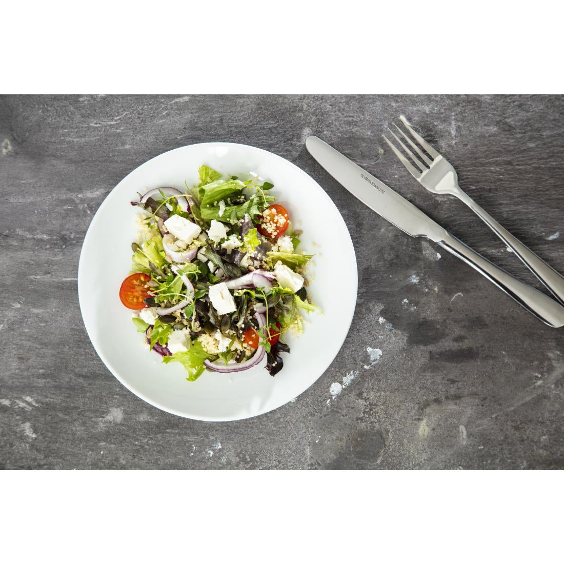 Olympia Whiteware Coupe Plates 200mm (12 Pack)