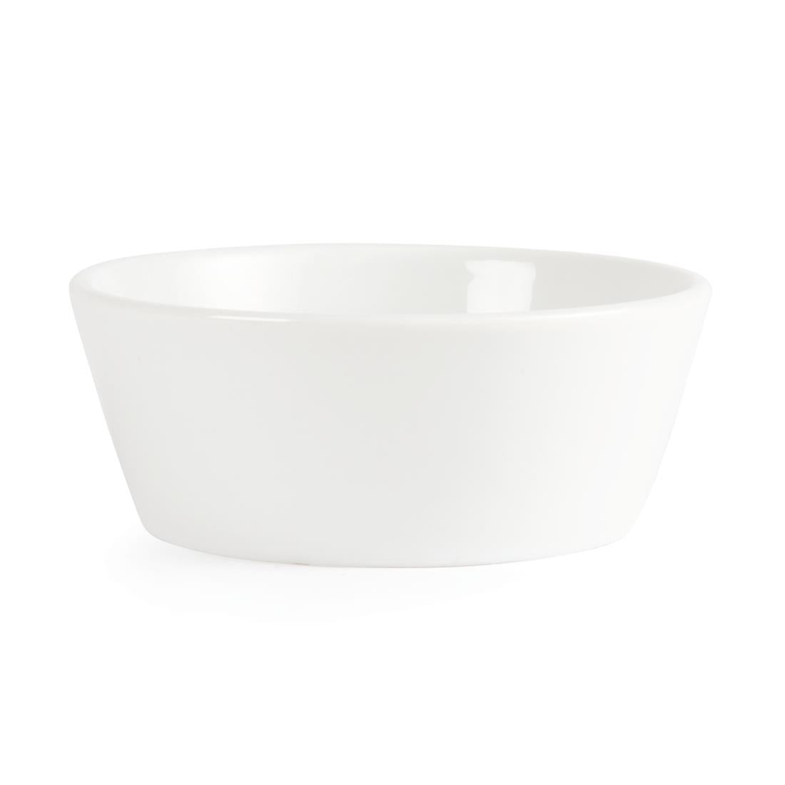 Olympia Whiteware Sloping Edge Bowls 120mm (12 Pack)
