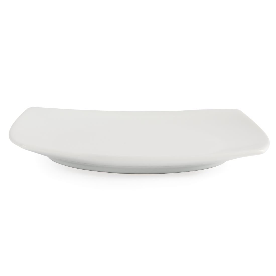 Olympia Whiteware Rounded Square Plates 185mm (12 Pack)