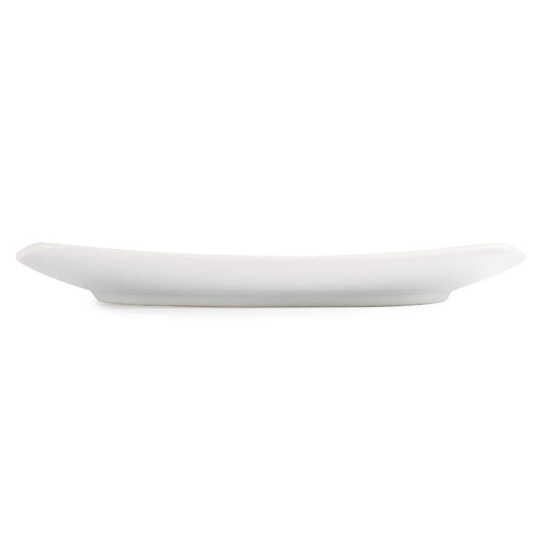 Olympia Whiteware Rounded Square Plates 240mm (12 Pack)