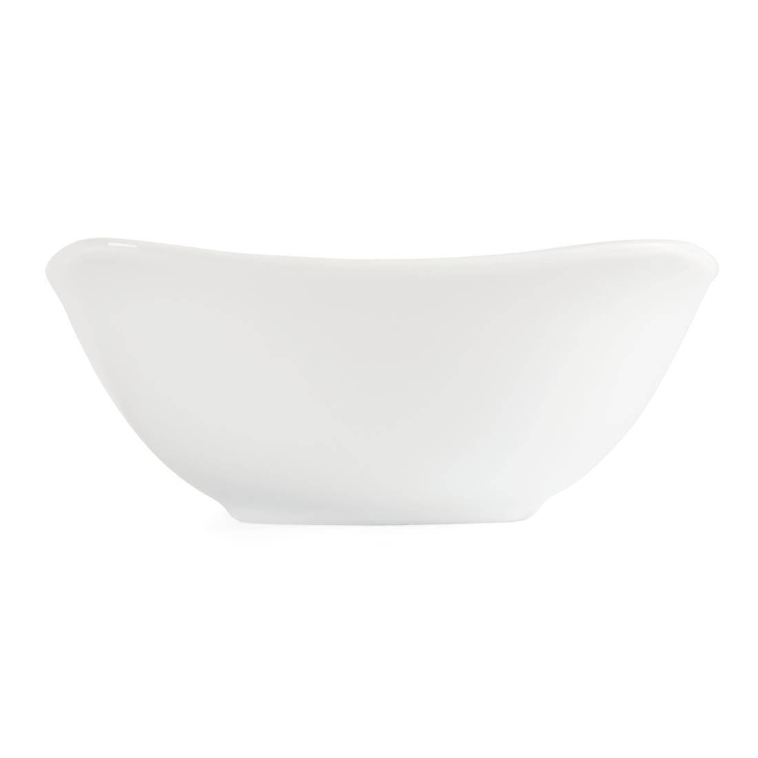 Olympia Whiteware Rounded Square Bowls 140mm (12 Pack)