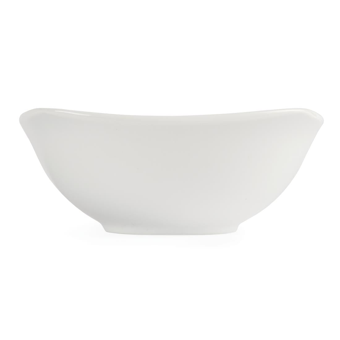 Olympia Whiteware Rounded Square Bowls 180mm (12 Pack)