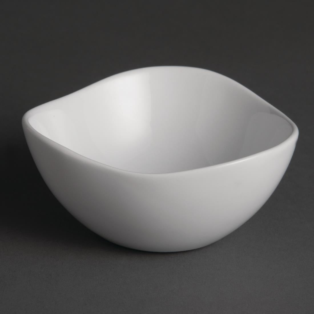 Olympia Whiteware Wavy Bowls 105mm (12 Pack)