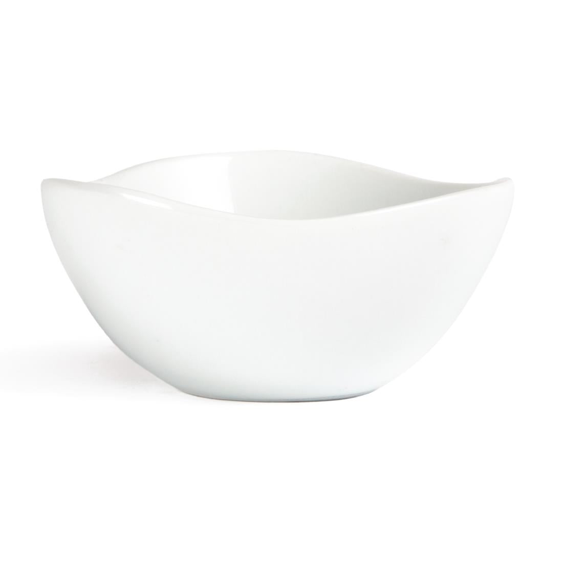 Olympia Whiteware Wavy Bowls 105mm (12 Pack)