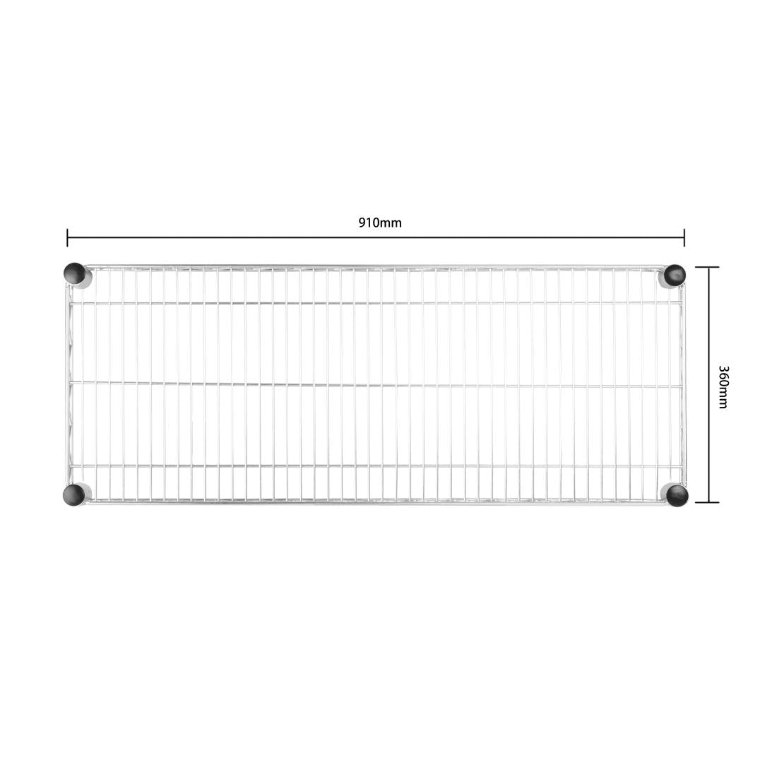 Vogue Metal Wire Wall Shelf 910mm