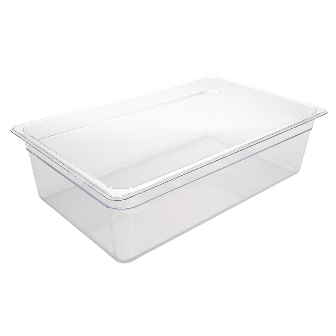 Vogue Polycarbonate 1/1 Gastronorm Container 150mm Clear