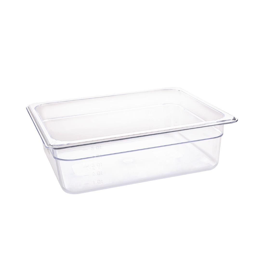 Vogue ABS Gastronorm Tray Clear GN 1/2 100mm