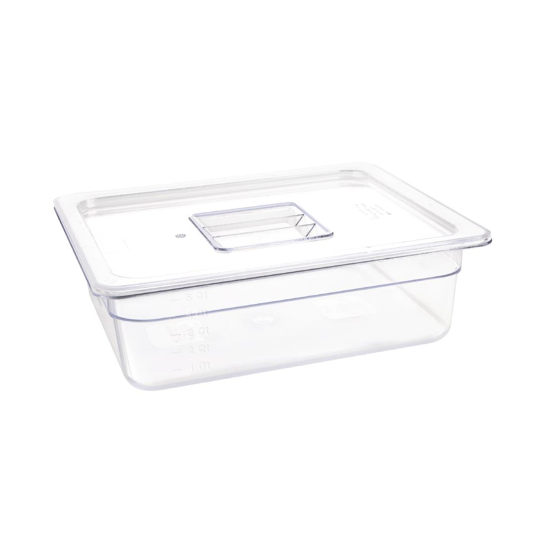 Vogue ABS Gastronorm Tray Clear GN 1/2 100mm