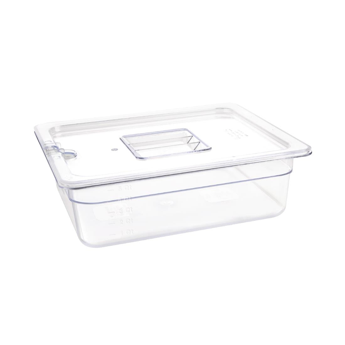 Vogue ABS Gastronorm Tray Clear GN 1/2 100mm