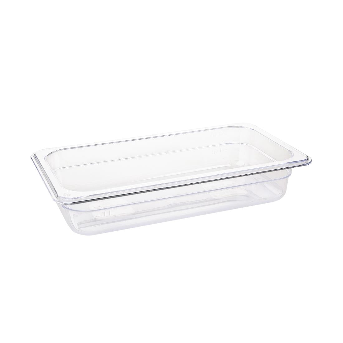 Vogue ABS Gastronorm Tray Clear GN 1/3 65mm