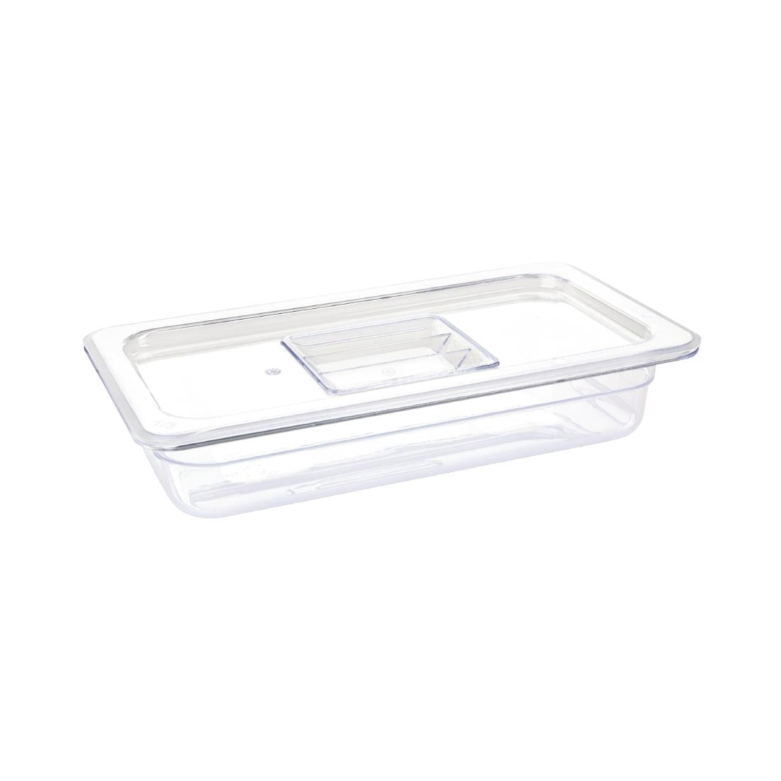 Vogue ABS Gastronorm Tray Clear GN 1/3 65mm