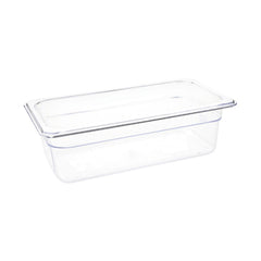 Vogue Polycarbonate 1/3 Gastronorm Container 100mm Clear