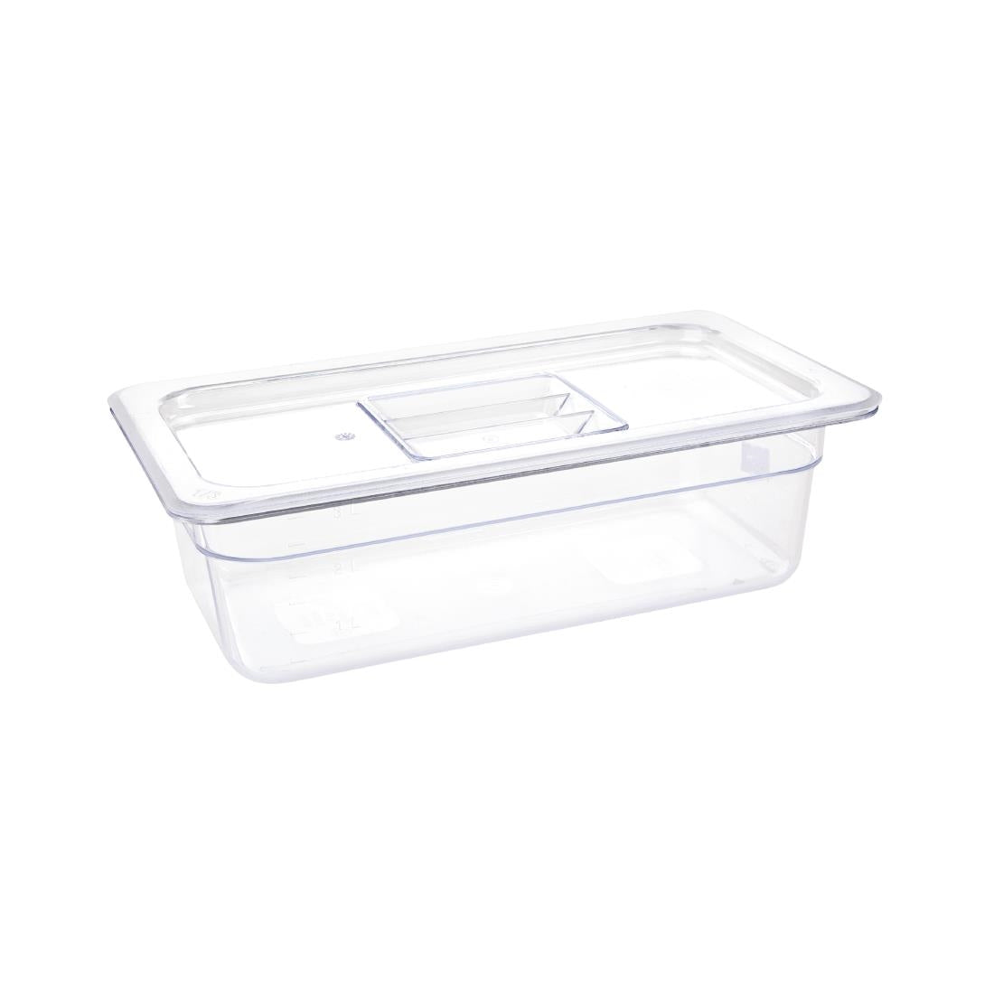 Vogue ABS Gastronorm Tray Clear GN 1/3 100mm