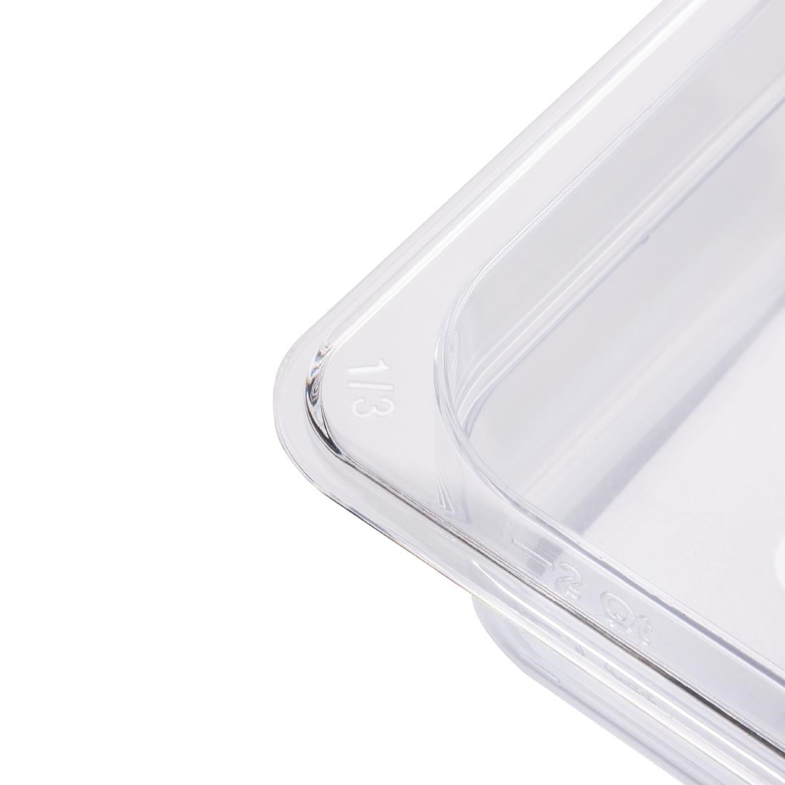 Vogue ABS Gastronorm Tray Clear GN 1/3 100mm
