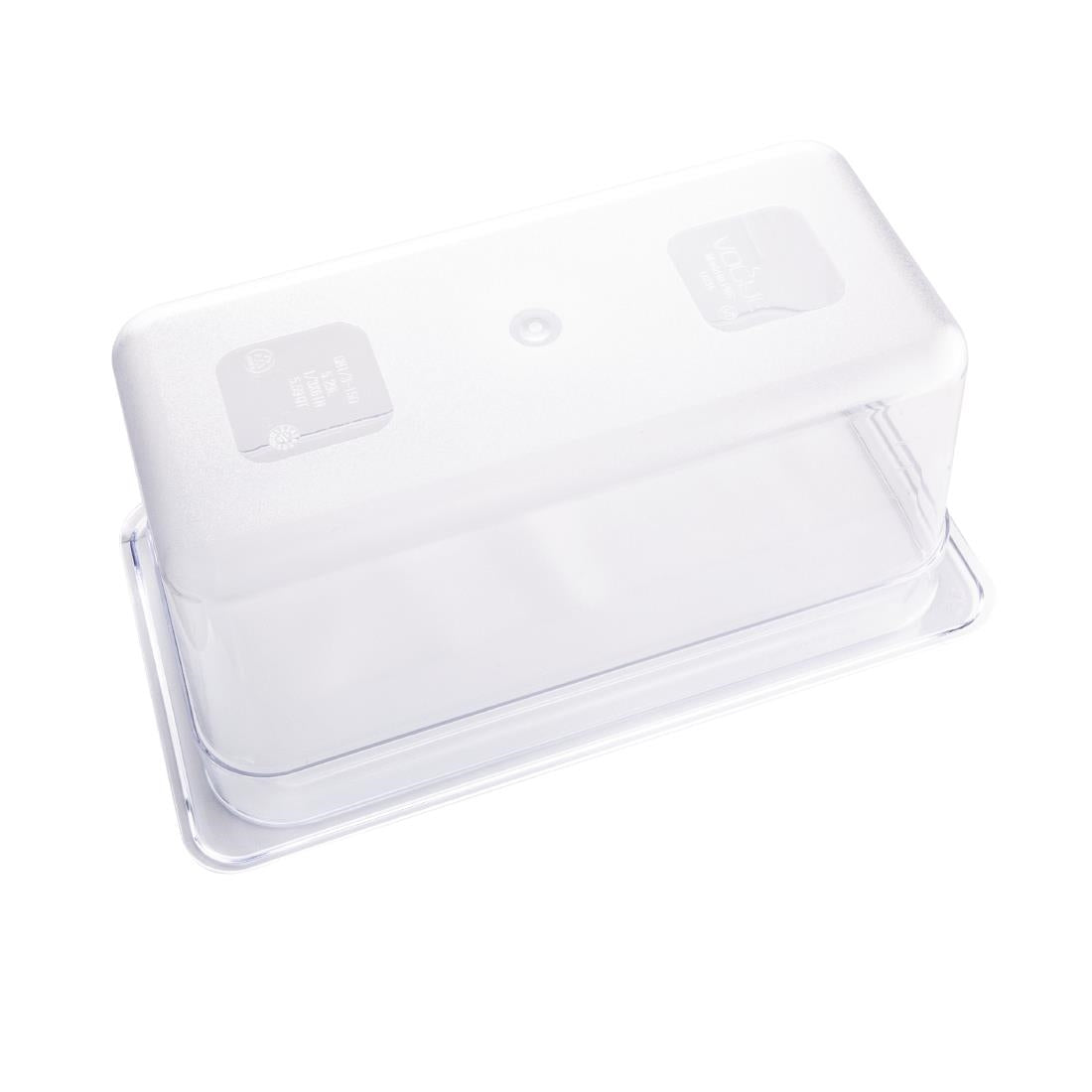 Vogue Polycarbonate 1/3 Gastronorm Container 150mm Clear