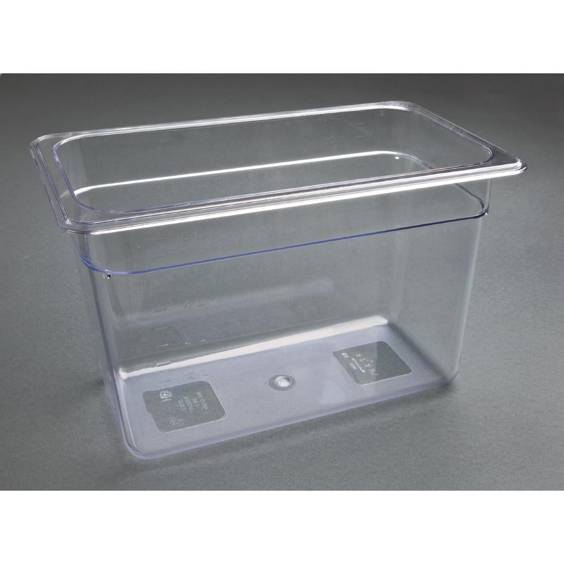 Vogue ABS Gastronorm Tray Clear GN 1/3 200mm