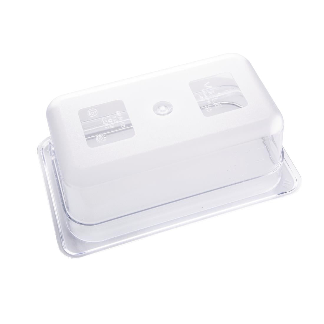 Vogue ABS Gastronorm Tray Clear GN 1/4 100mm