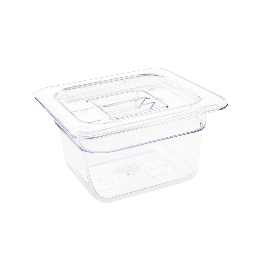 Vogue ABS Gastronorm Tray Clear GN 1/6 100mm