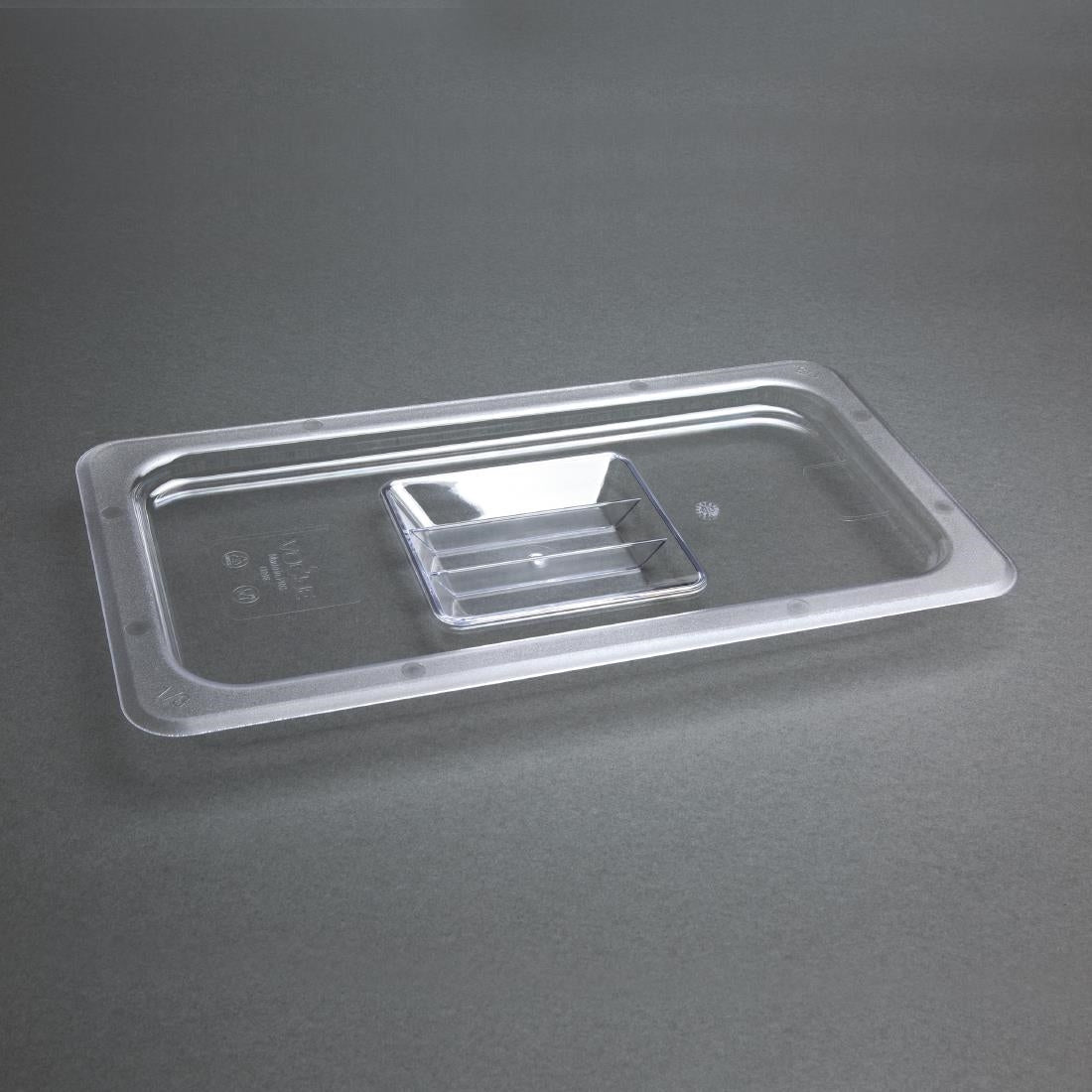 Vogue ABS Gastronorm Tray Lid Clear GN 1/3