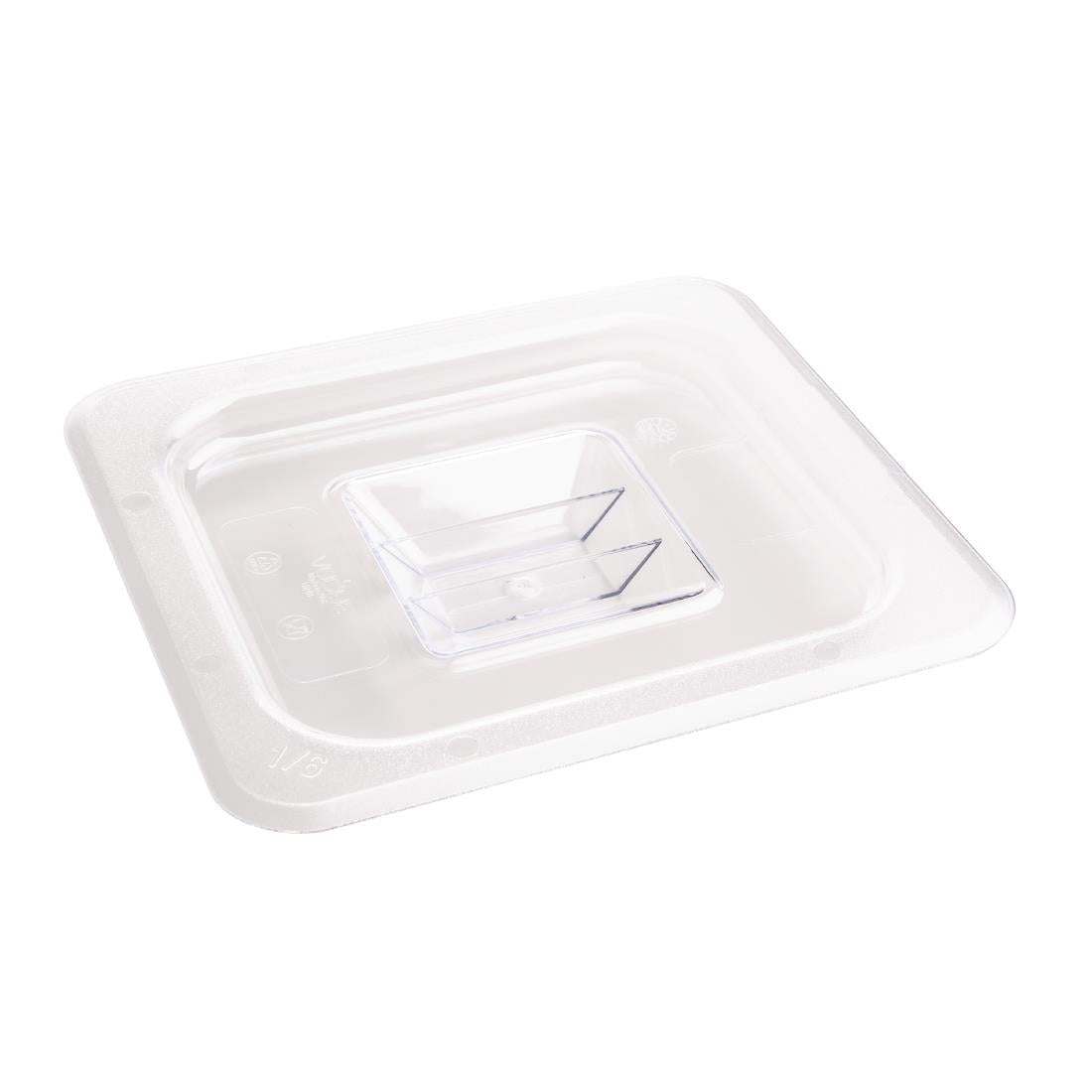 Vogue ABS Gastronorm Tray Lid Clear GN 1/6
