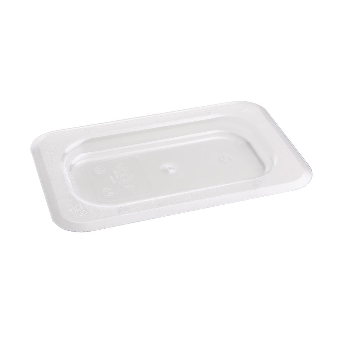 Vogue Polycarbonate 1/9 Gastronorm Lid Clear