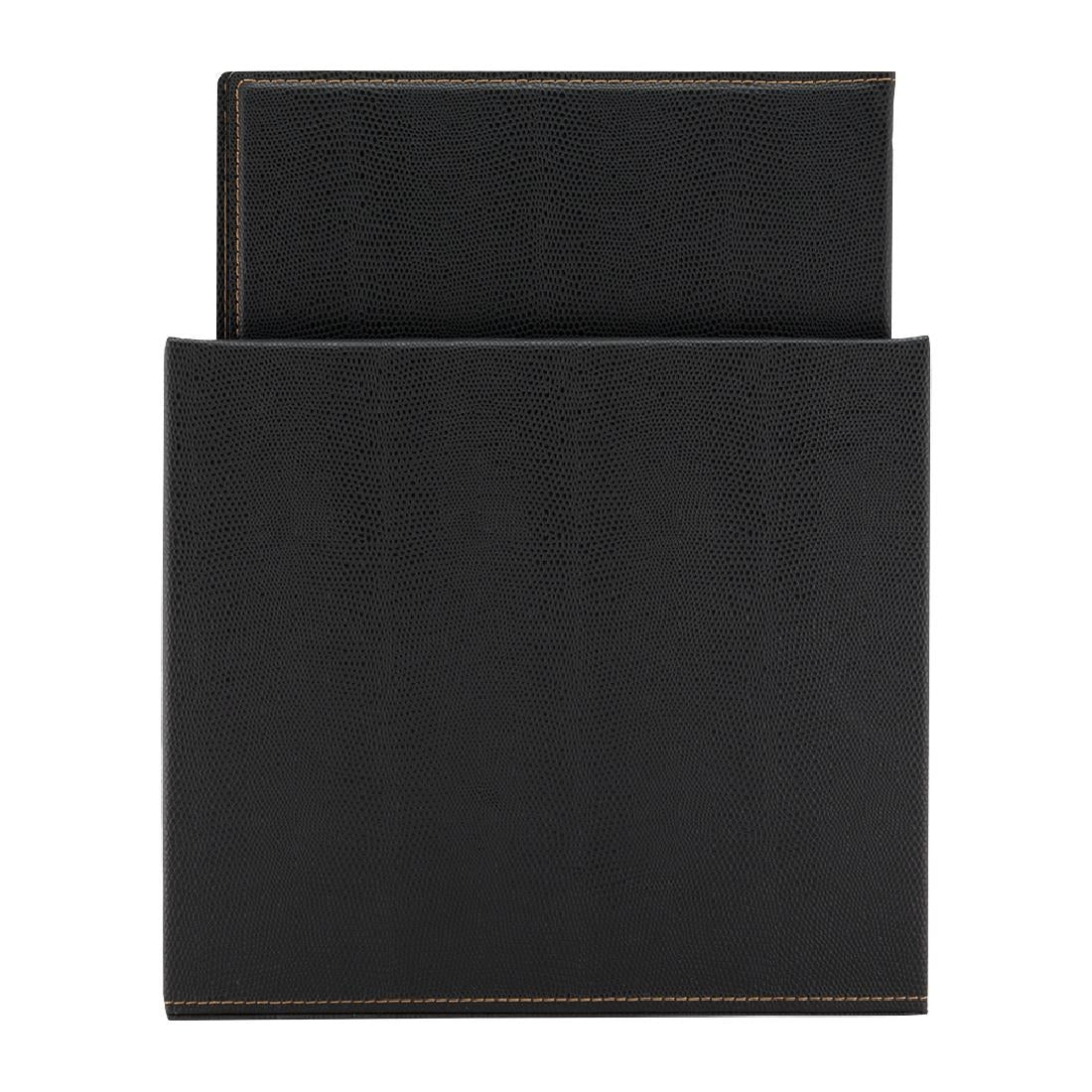 Securit Contemporary Menu Covers and Storage Box A4 Black (20 Pack)
