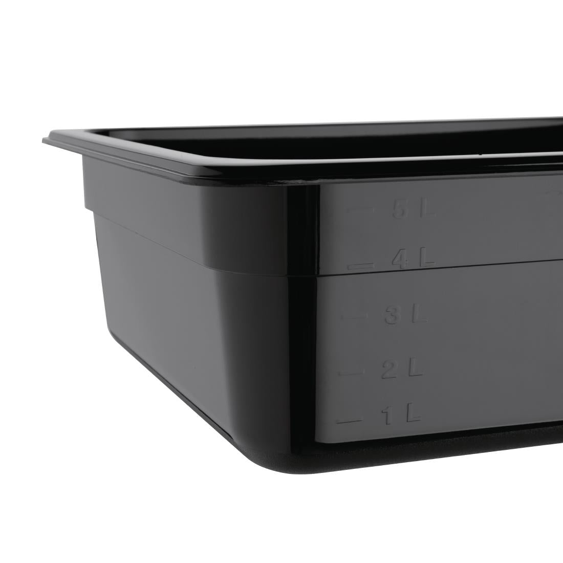 Vogue ABS Gastronorm Tray Black GN 1/2 100mm