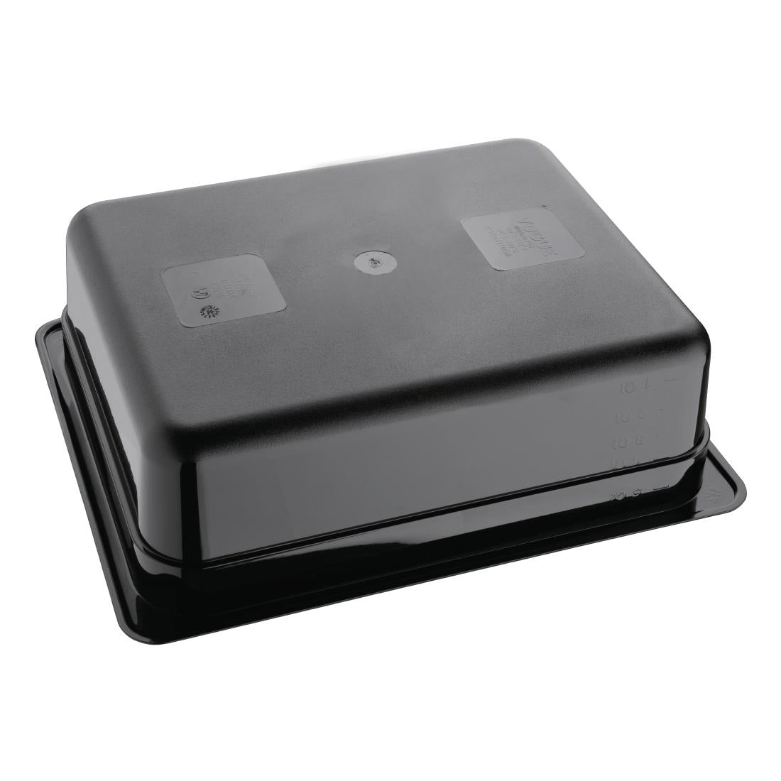 Vogue ABS Gastronorm Tray Black GN 1/2 100mm