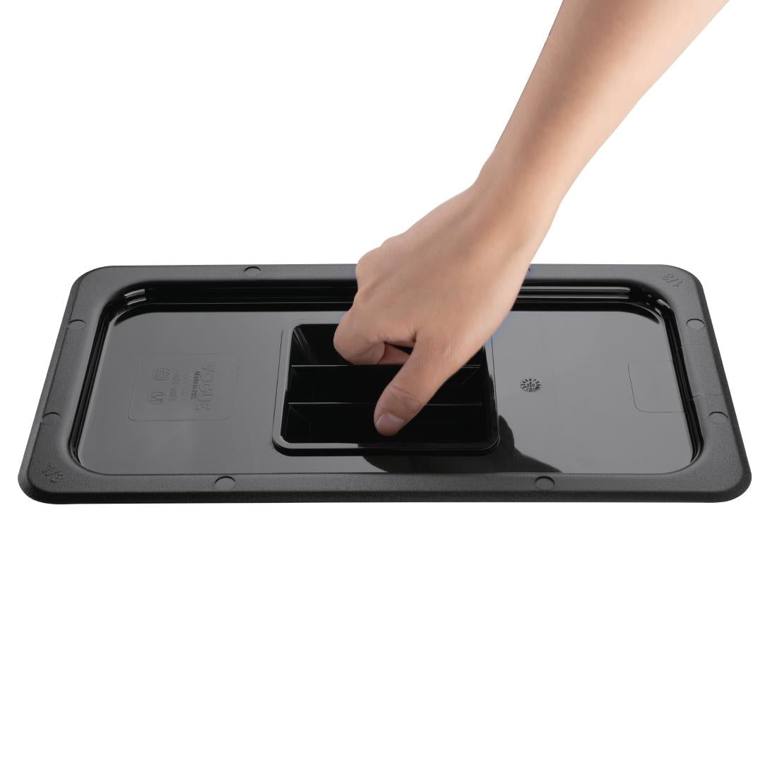Vogue ABS Gastronorm Lid Black GN 1/3