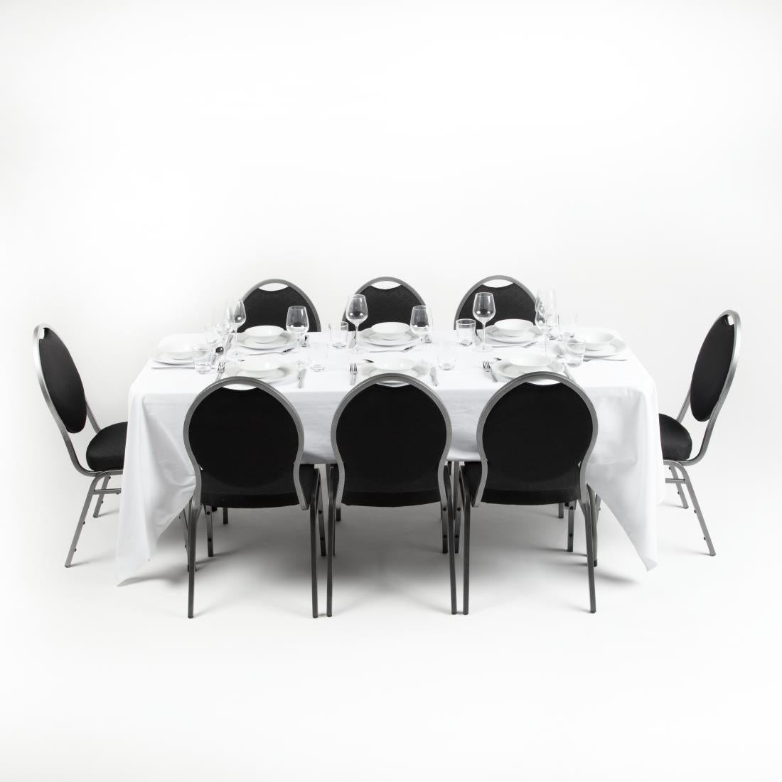 Bolero Rectangular Folding Table 6ft White