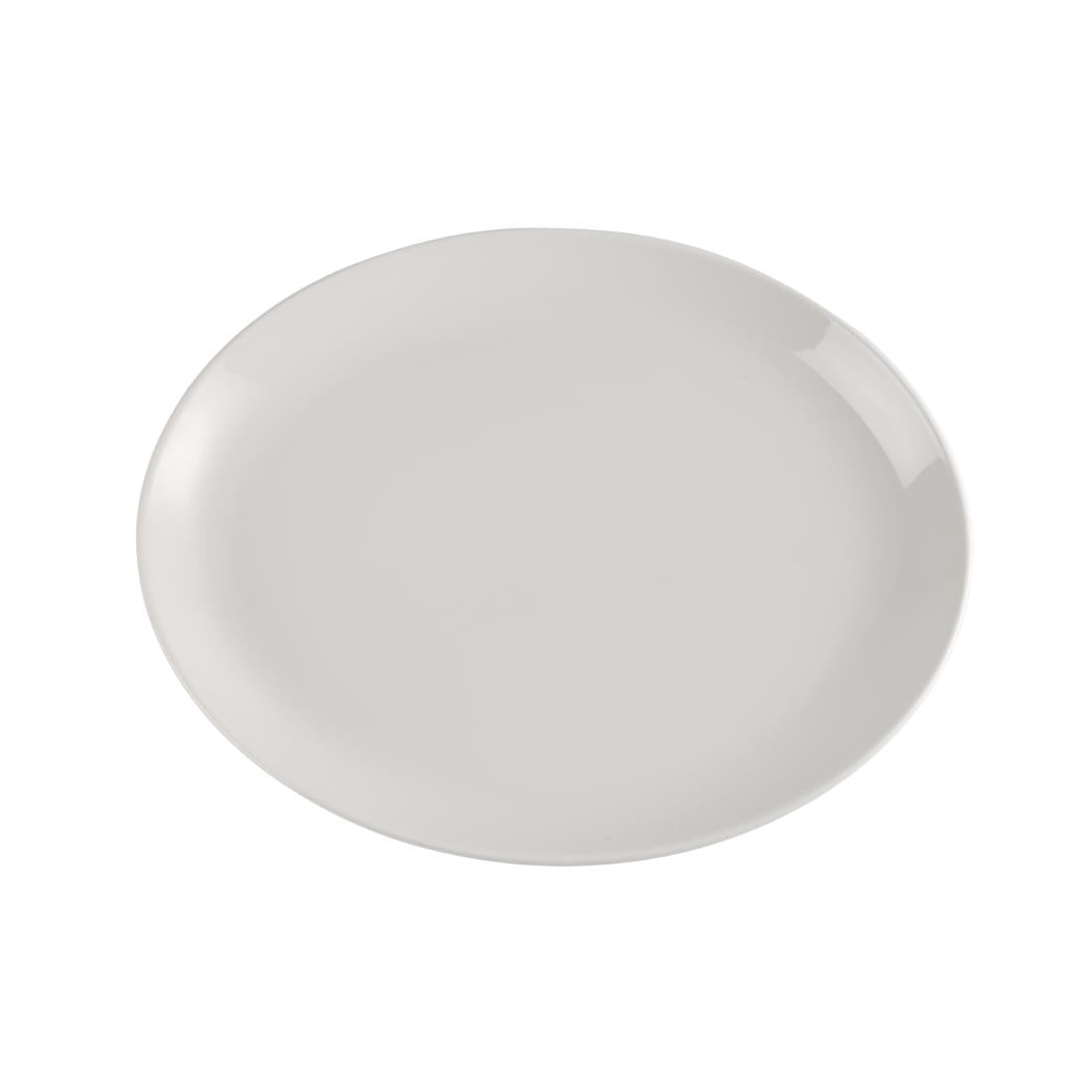 Churchill Plain Whiteware Oval Plates 340mm (12 Pack)
