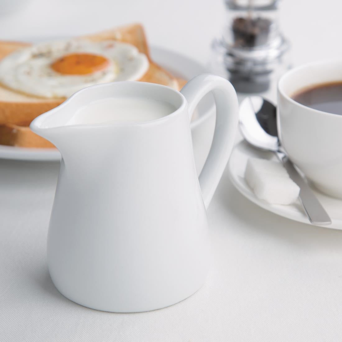 Olympia Whiteware Cream & Milk Jugs 212ml (6 Pack)