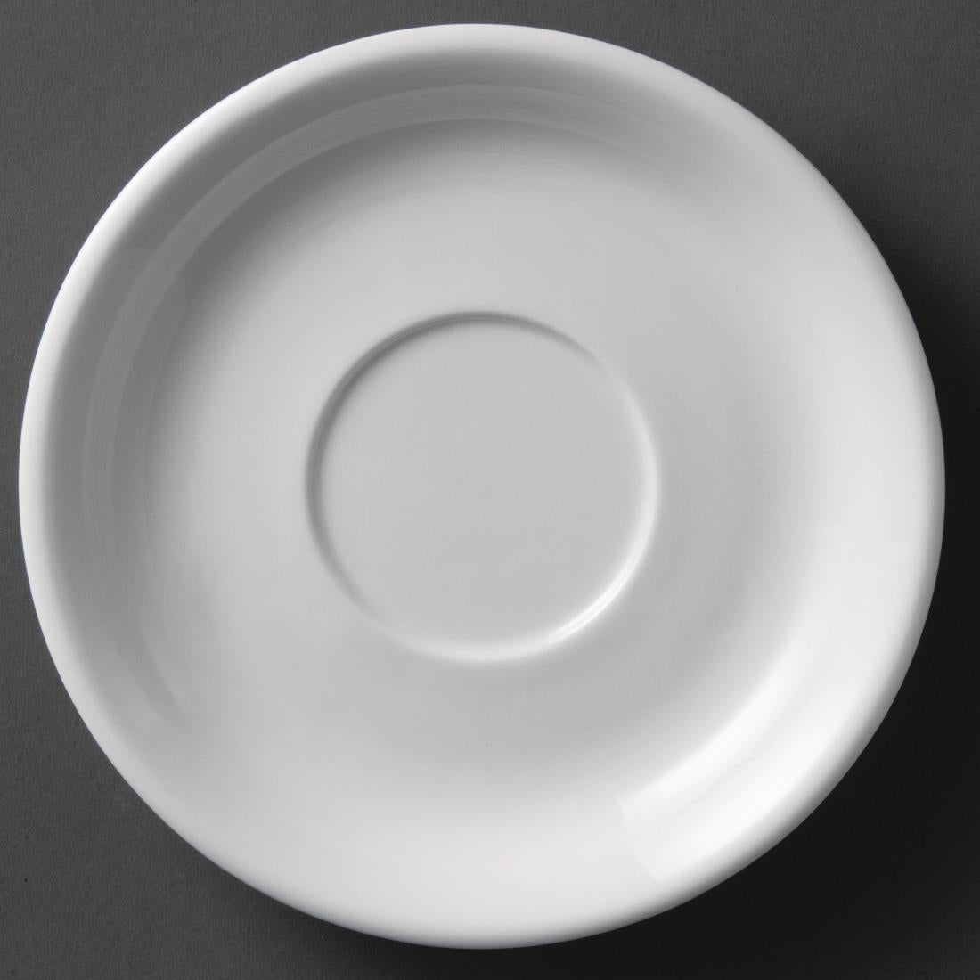 Olympia Whiteware Cappuccino Saucers 180mm (12 Pack)