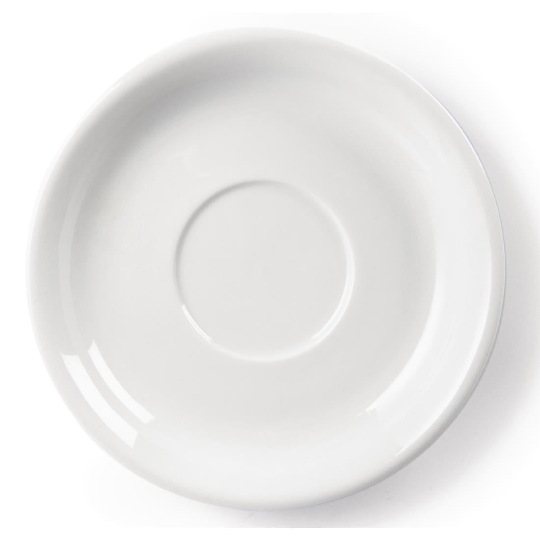 Olympia Whiteware Cappuccino Saucers 180mm (12 Pack)