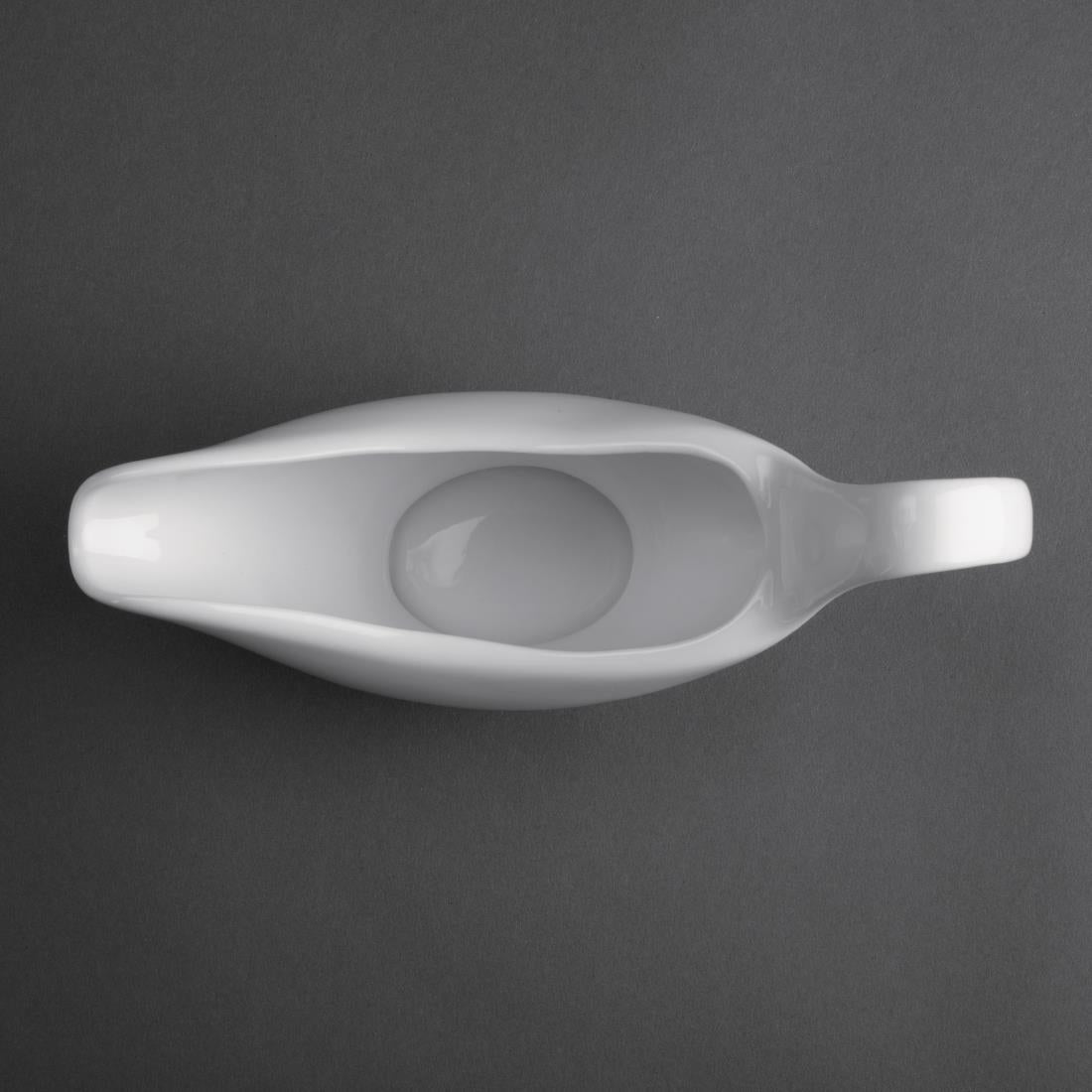 Olympia Whiteware Gravy Boats 340ml (6 Pack)